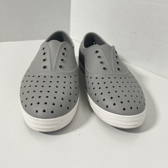 Native Shoes Women's Jefferson Flax Gray White Size 9 NEW - Picture 2 of 10